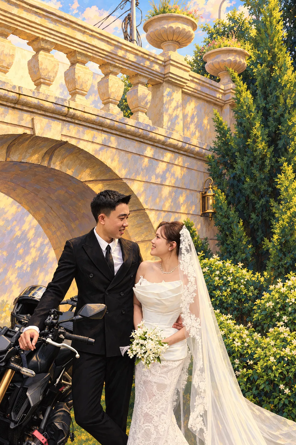 Tranh vẽ ở Về chung một nhà